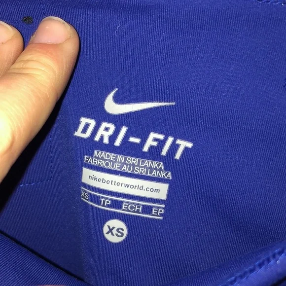 Women's Nike Power Legendary Tidal Printed Training Capri XS Blue Black Running‌ - Picture 5 of 6